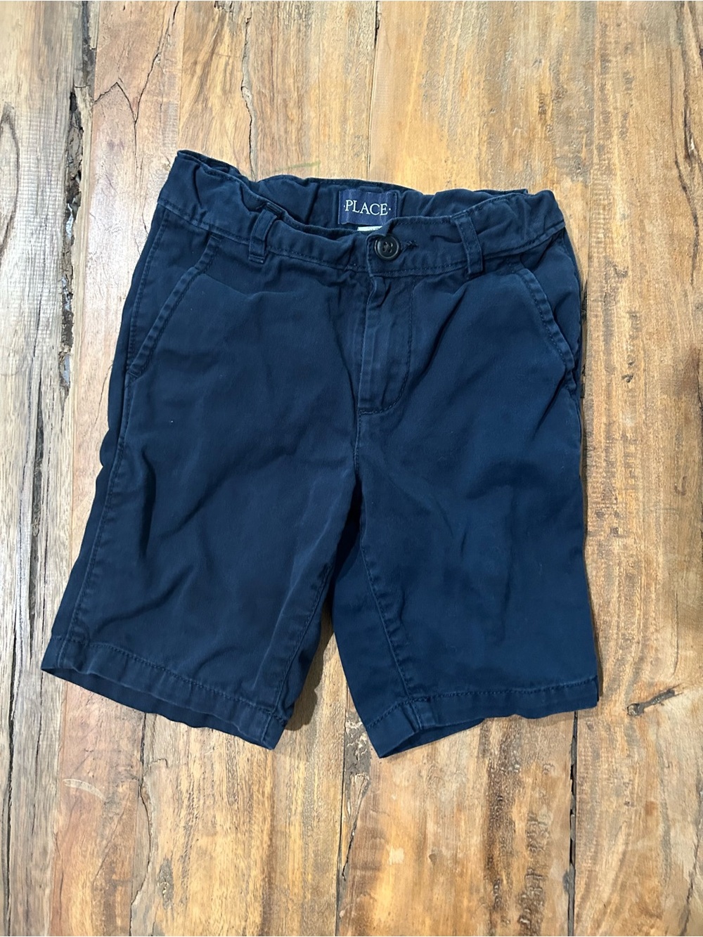 Navy chino shorts